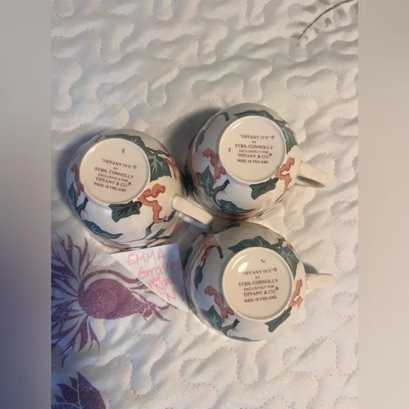 6 plates, 3 tea cups! Tiffany and Co, “Tiffany ivy” - Picture 2 of 6